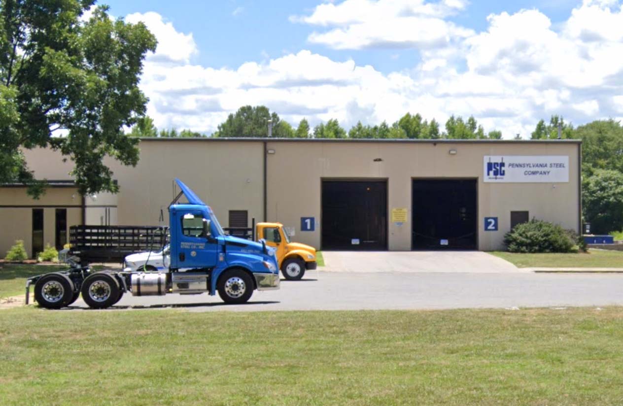 PA Steel building with truck in front