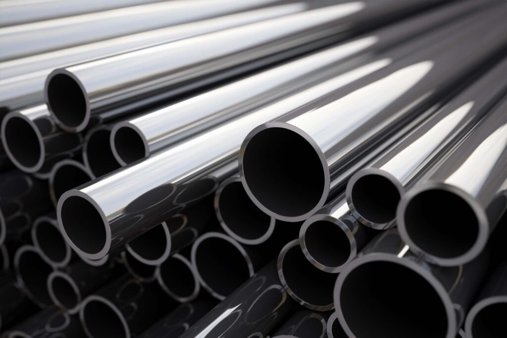 Stainless steel tubes polished